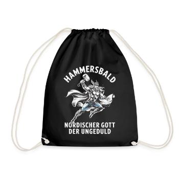 Hammersbald – Dieu nordique de l’impatience - Sac de sport léger - noir - Devant