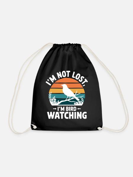 Bird Watching – Funny Nature Lover Design - Turnbeutel - Schwarz