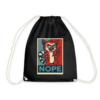 Vilain lémurien : Non - Sac de sport léger - noir - Devant