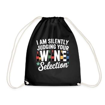 Je juge silencieusement votre sélection de vins - avec style ! - Sac de sport léger - noir - Devant