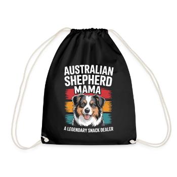 Berger australien Mama, marchand de snacks légendaire - Sac de sport léger - noir - Devant