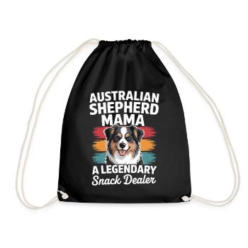 Berger australien Mama, marchand de snacks légendaire - Sac de sport léger - noir - Devant