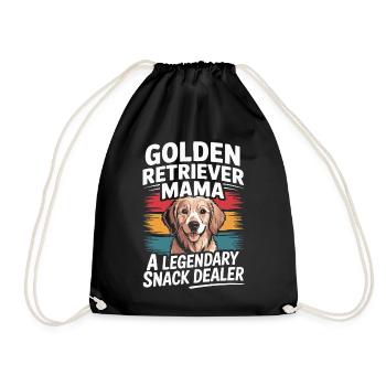 Golden Retriever Maman Mamans, Revendeurs de Snacks - Sac de sport léger - noir - Devant