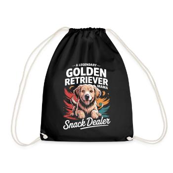 Golden Retriever Maman Mamans, Revendeurs de Snacks - Sac de sport léger - noir - Devant