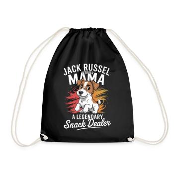 Jack Russel Mama, marchand de snacks légendaire - Sac de sport léger - noir - Devant