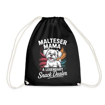 Malteser Mama, marchand de snacks légendaire - Sac de sport léger - noir - Devant