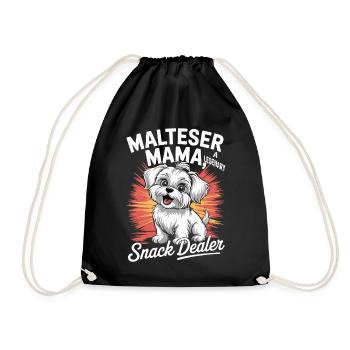 Malteser Mama, Legendary Snack Dealer - Drawstring Bag - black - Front