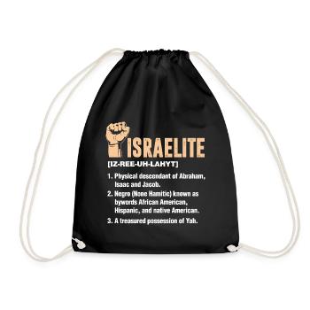 Israelite Meaning - Drawstring Bag - black - Front