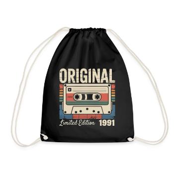 35th Anniversary - Vintage Gift 1991 - Drawstring Bag - black - Front