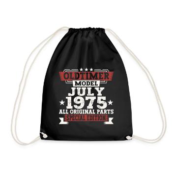 Oldtimer Juillet 1975 47ème Anniversaire Cadeau Hommes - Sac de sport léger - noir - Devant