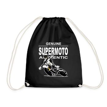 Supermoto - Drawstring Bag - black - Front