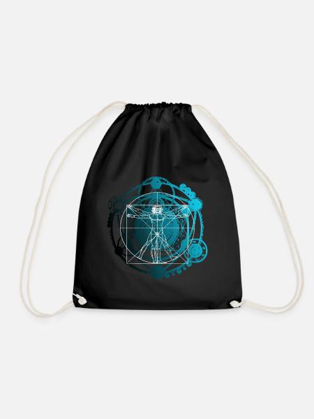 Symbol Circle of Life - Drawstring Bag - black