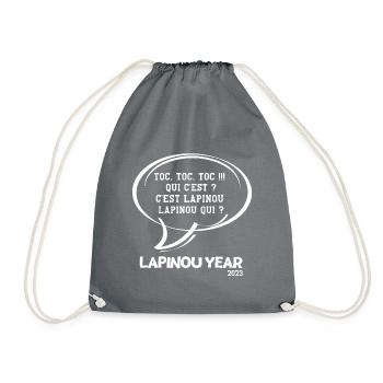 bonne année, happy new year, 2023 - Sac de sport léger - gris - Devant