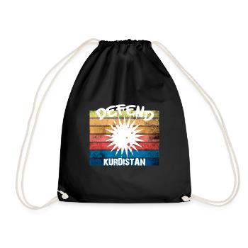 Vintage Kurd - Drawstring Bag - black - Front