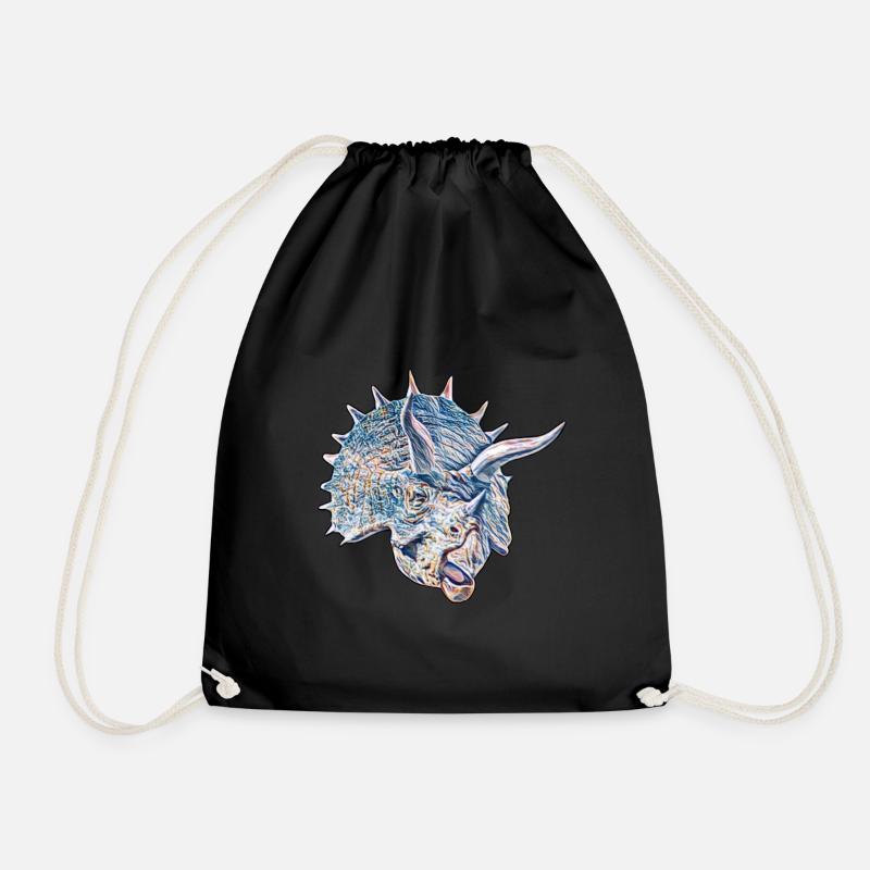 Triceratops - Turnbeutel - Schwarz