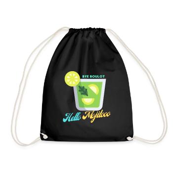 Hallo mojito - Turnbeutel - Schwarz - Vorne