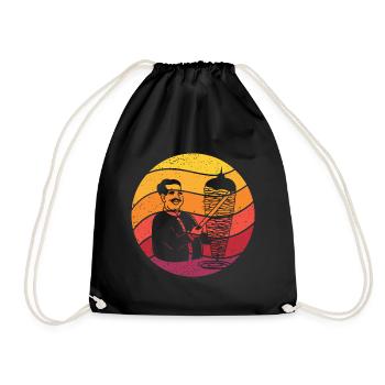 Doner Kebab Retro Style Vintage - Sac de sport léger - noir - Devant