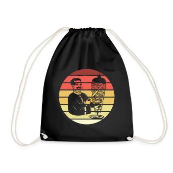 Doner Kebab Retro Style Vintage - Sac de sport léger - noir - Devant
