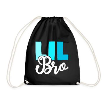 LIL BRO Brother Siblings - Drawstring Bag - black - Front