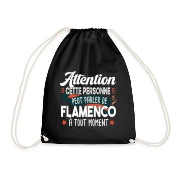 Flamenco Danse Espagne Espagnol Cadeau Humour - Sac de sport léger - noir - Devant