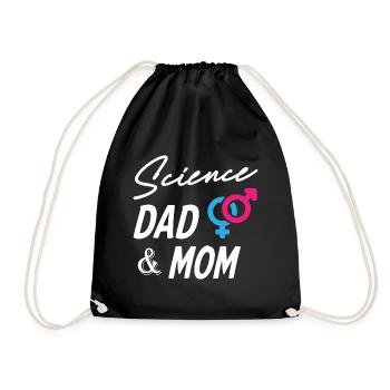 Drôle de science papa et maman - Sac de sport léger - noir - Devant