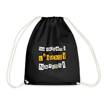 Ma nation ? L'imagiNation ! - Sac de sport léger - noir - Devant