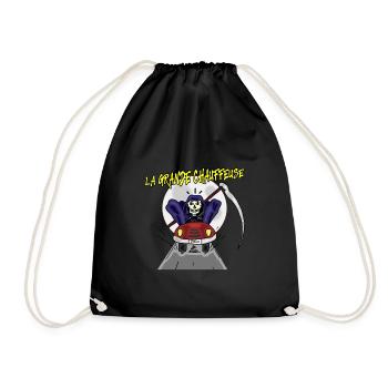 LA GRANDE CHAUFFEUSE ! (squelette,Mort) - Sac de sport léger - noir - Devant