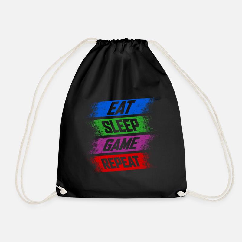 Gamer - Drawstring Bag - black