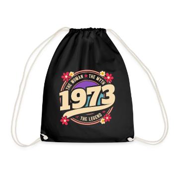 Femme 1973 La Légende 50 Ans Anniversaire - Sac de sport léger - noir - Devant