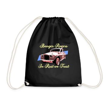 Banger Racers - In Rust We Trust - Drawstring Bag - black - Front