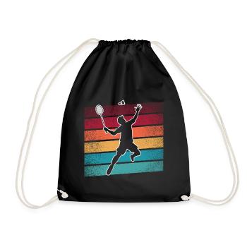 Badminton - Turnbeutel - Schwarz - Vorne