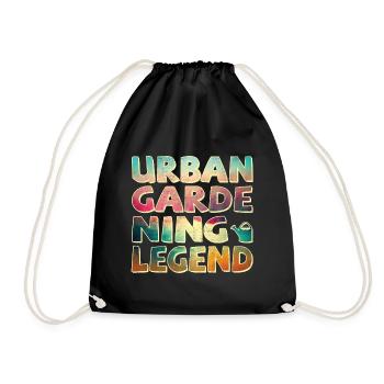 Urban gardening legend - Drawstring Bag - black - Front