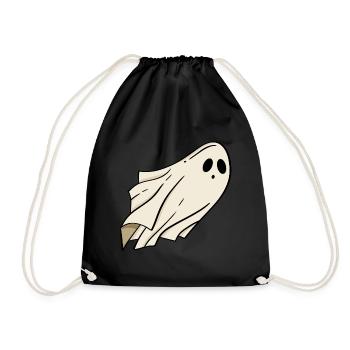 Halloween fantôme - Sac de sport léger - noir - Devant