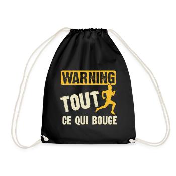 tout ce qui bouge - Sac de sport léger - noir - Devant