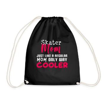 Skater Mama - Turnbeutel - Schwarz - Vorne