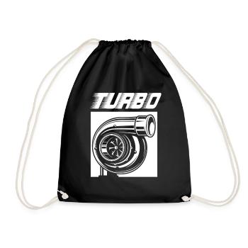 Turbo - Drawstring Bag - black - Front