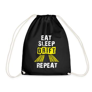 Drifter Eat Sleep Drift Repeat - Sac de sport léger - noir - Devant
