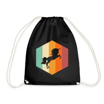 Licorne - Sac de sport léger - noir - Devant