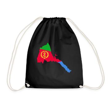 Habesha T-Shirt Eritrea Injera Ethiopia Gift Idea - Turnbeutel - Schwarz - Vorne