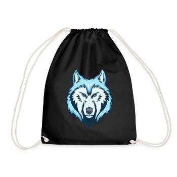 Wolf Raubtier Alpha Rudel Beute Geschenk Idee Wild - Turnbeutel - Schwarz - Vorne