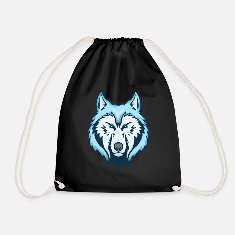 Wolf Raubtier Alpha Rudel Beute Geschenk Idee Wild - Turnbeutel - Schwarz