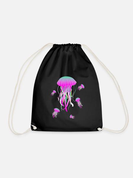 Méduse Méduse Méduse Méduse d’urticaire Mer Méduse - Sac de sport léger - noir