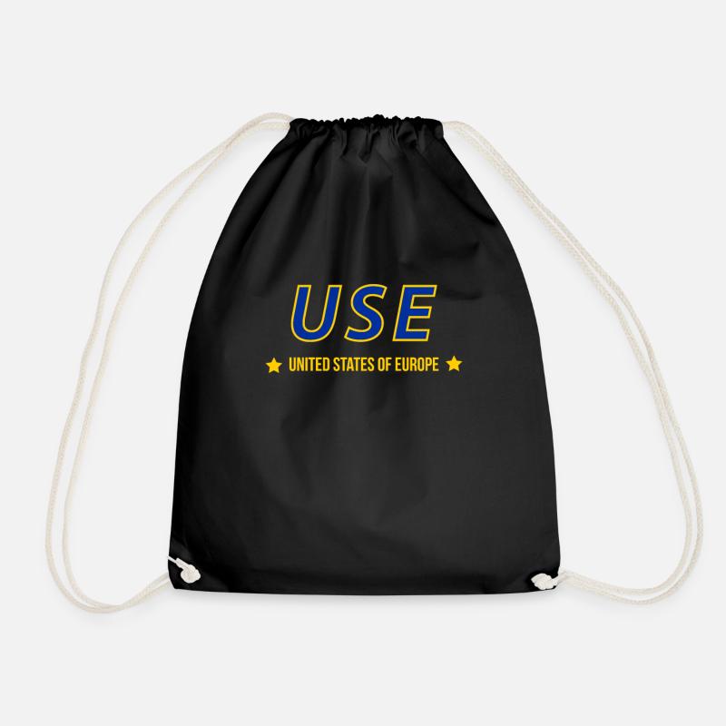 USE United States of Europe USE EU EUdSSR - Drawstring Bag - black