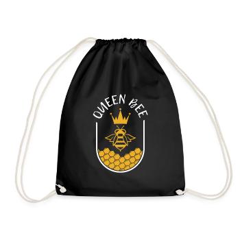 Apiculture Apiculture Cadeau Abeille Nid d'abeille Nid d'abeille - Sac de sport léger - noir - Devant