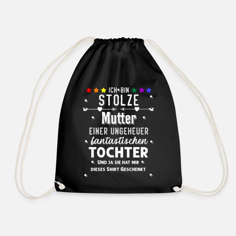 LGBT Mutter Geschenk von Tochter - Turnbeutel - Schwarz
