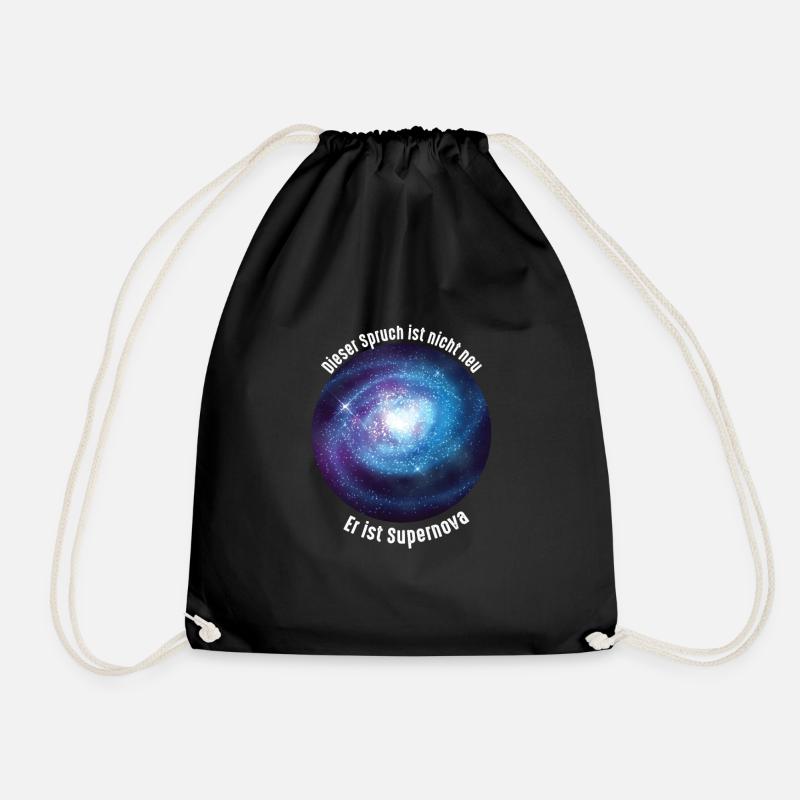 Supernova Lustiger Spruch Physik Weltall Geschenk - Turnbeutel - Schwarz