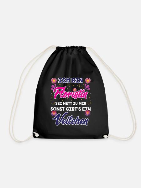 Floristin - Turnbeutel - Schwarz