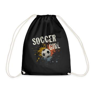 Football filles - Sac de sport léger - noir - Devant