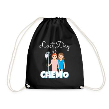 Last Day Of Chemo Krebs Krankheit Therapie Krank - Turnbeutel - Schwarz - Vorne