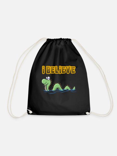 I Believe In Nessie Loch Ness - Turnbeutel - Schwarz